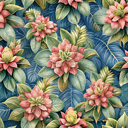 Verdant Blooms Pattern 2 Minky Fabric