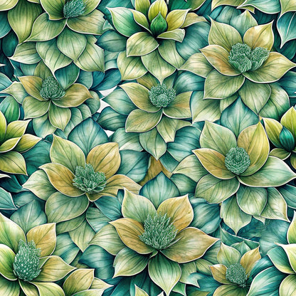 Verdant Blooms Pattern 5 Minky Fabric