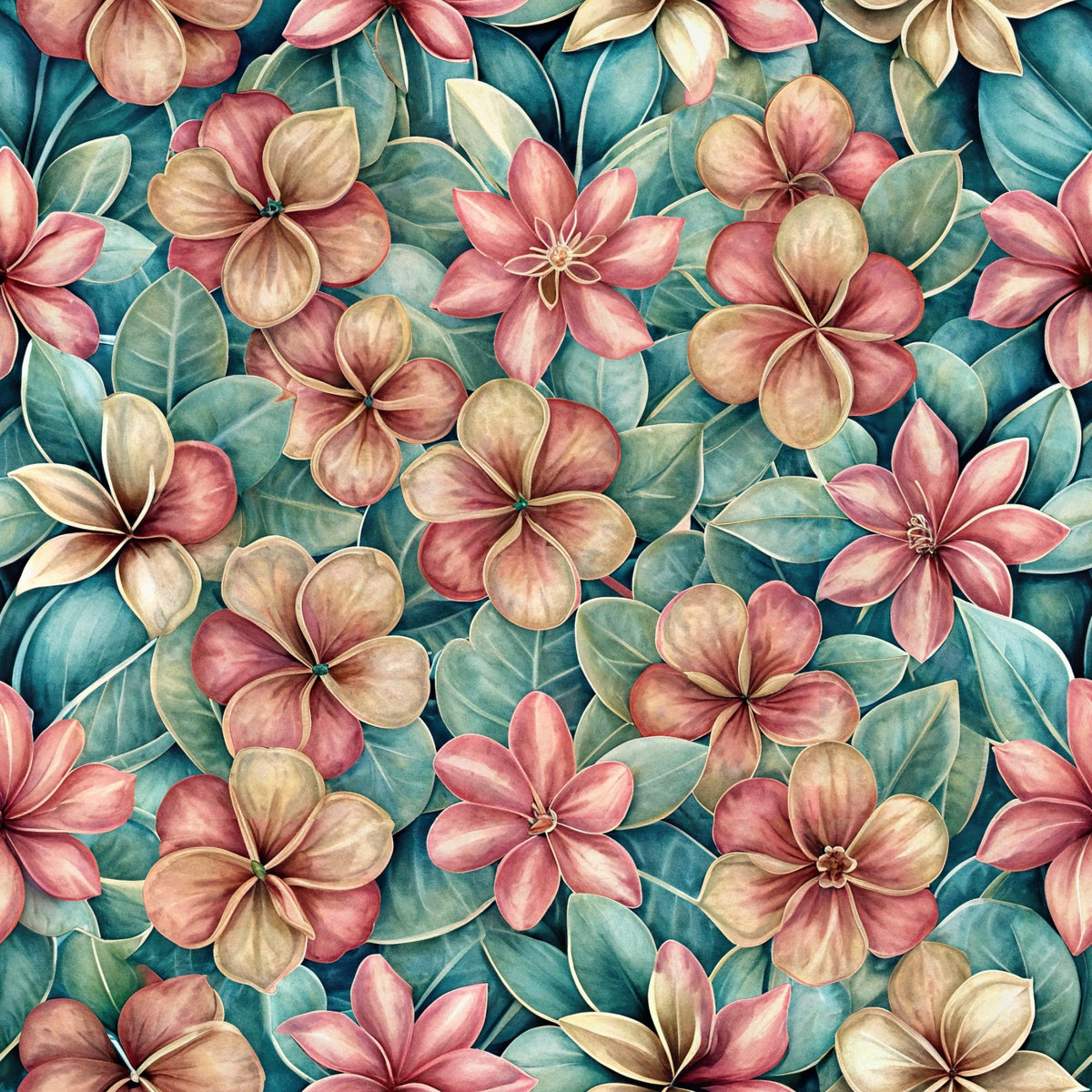 Verdant Blooms Pattern 6 Minky Fabric