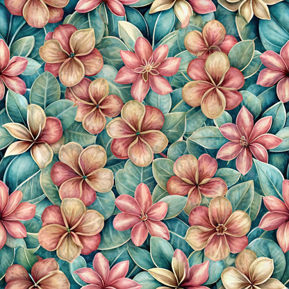 Verdant Blooms Pattern 6 Minky Fabric
