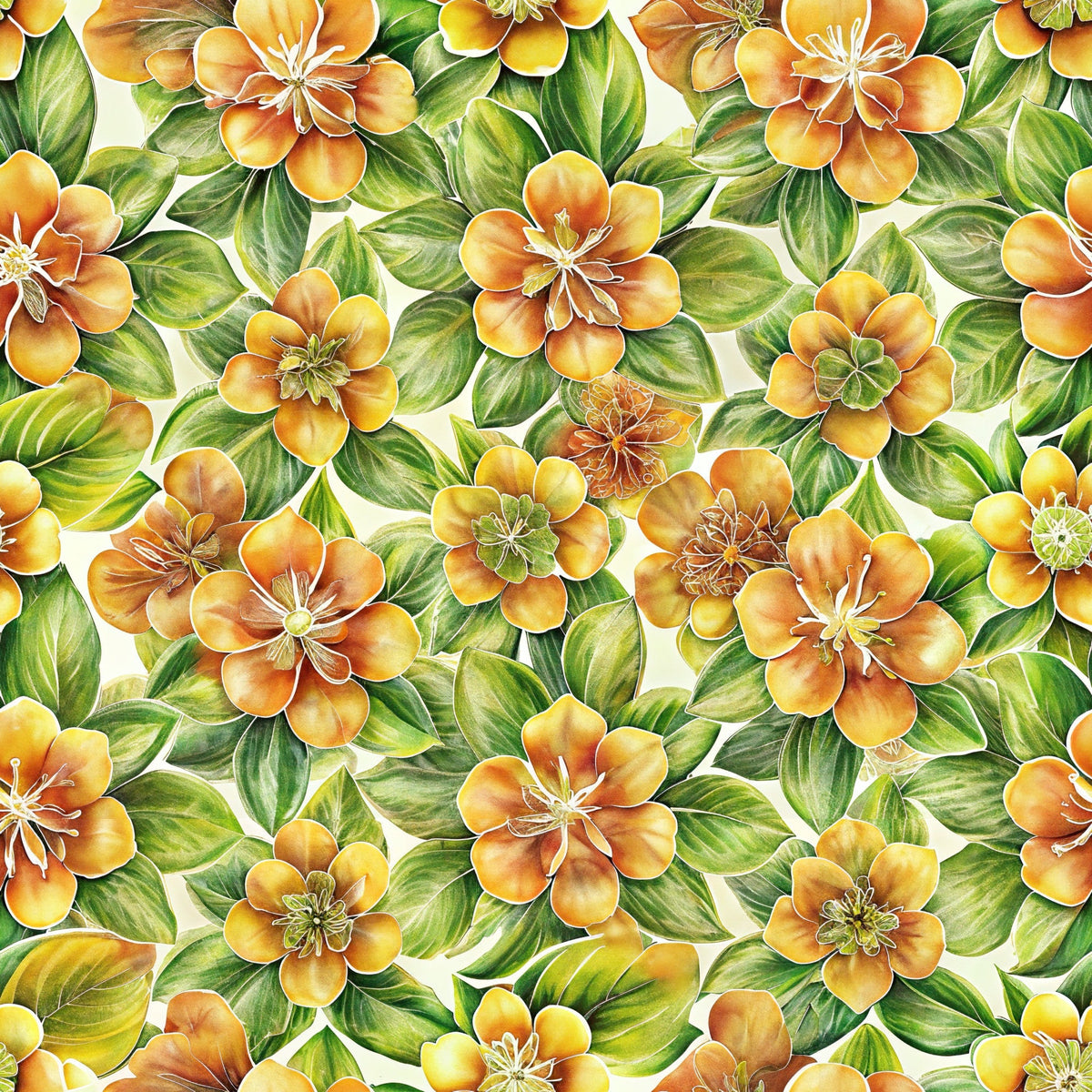 Verdant Blooms Pattern 7 Minky Fabric