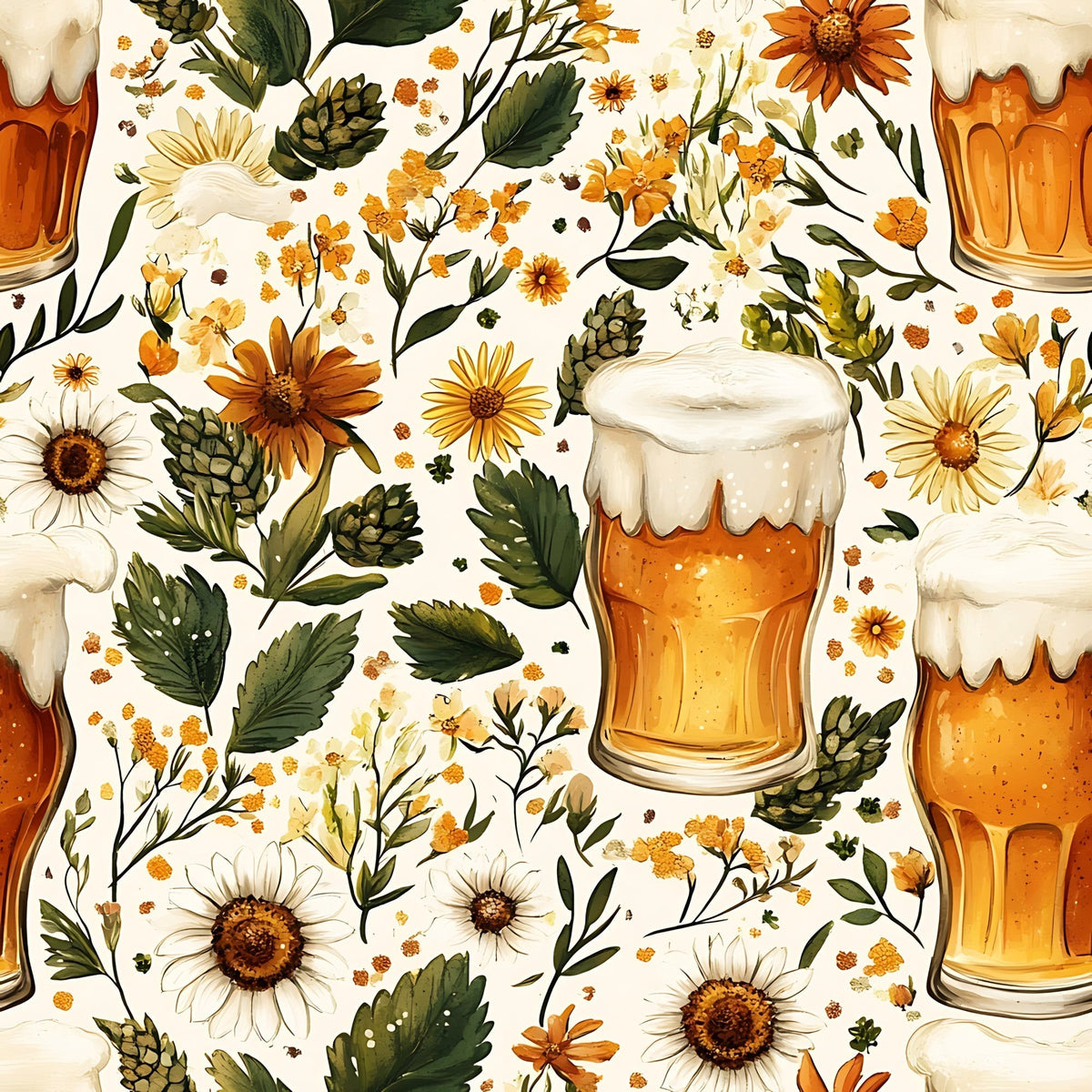Brewery Blooms Pattern 11 Minky Fabric