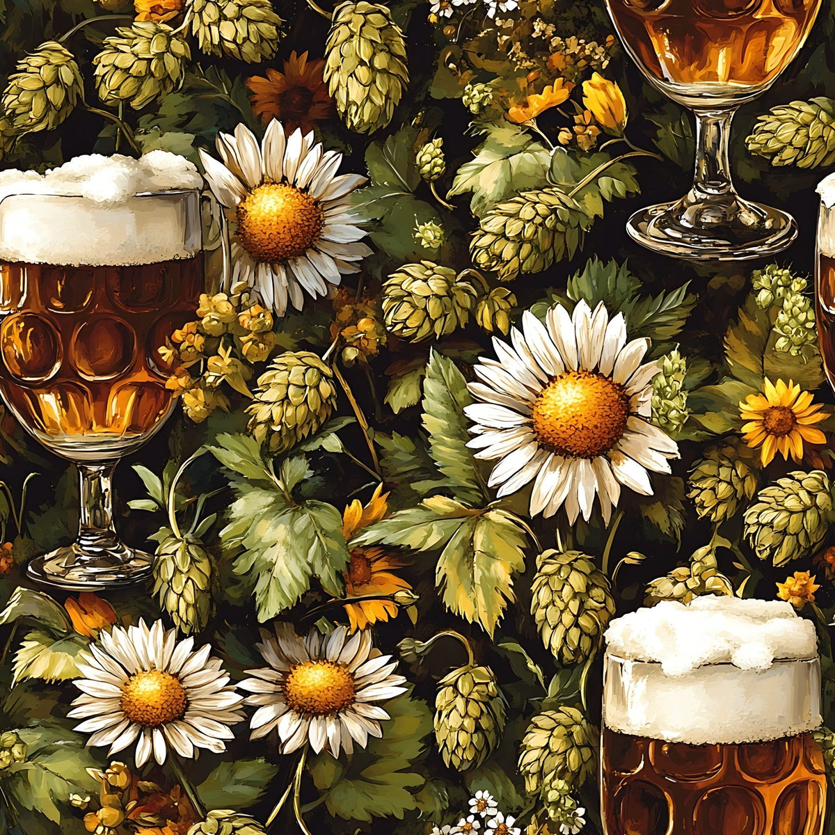 Brewery Blooms Pattern 12 Minky Fabric