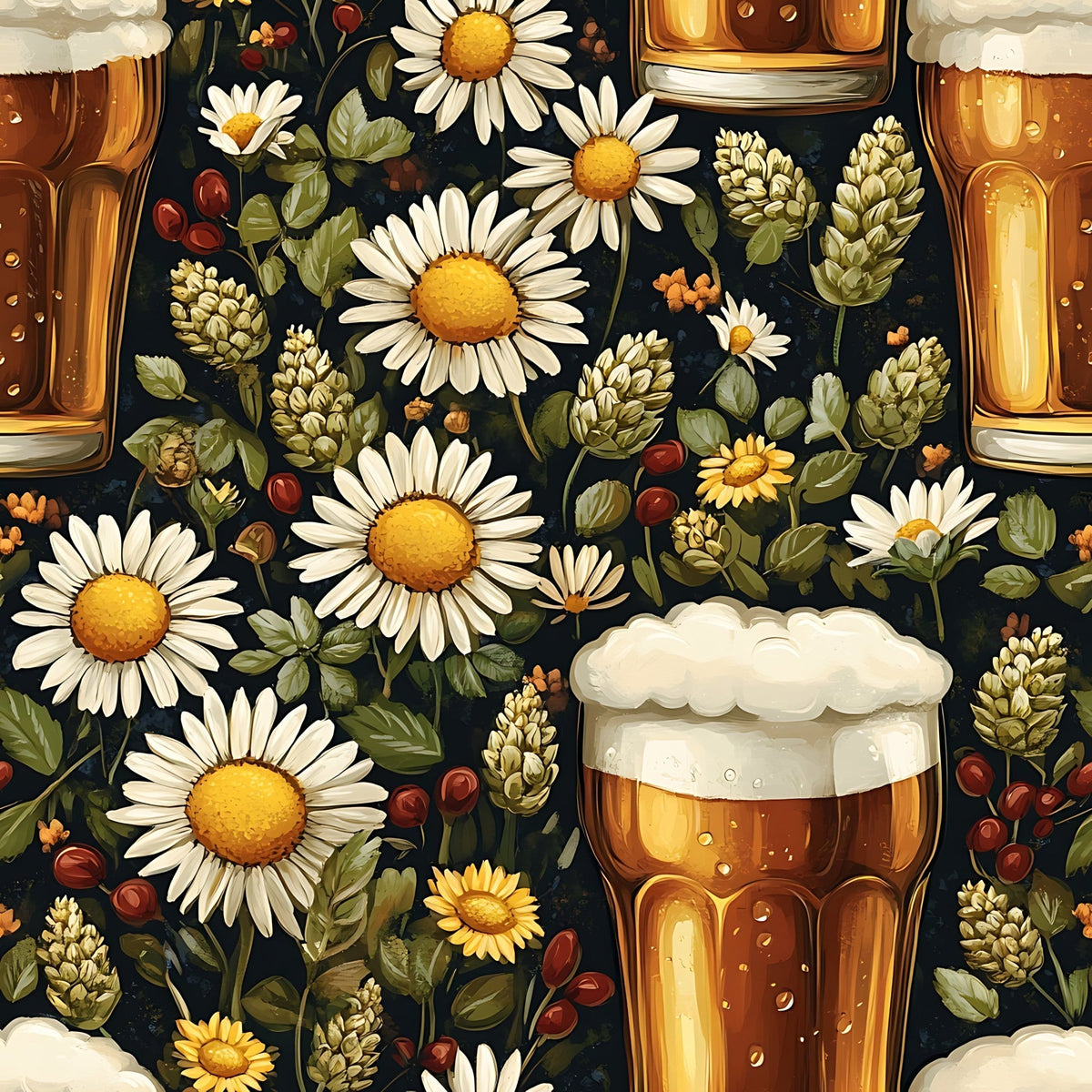 Brewery Blooms Pattern 15 Minky Fabric