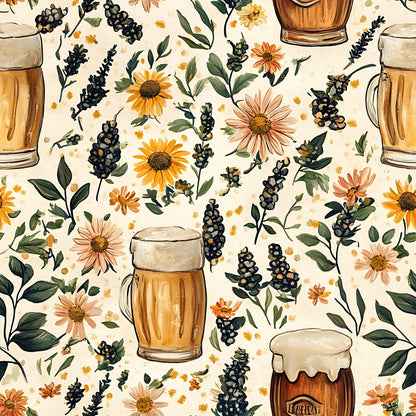 Brewery Blooms Pattern 17 Minky Fabric