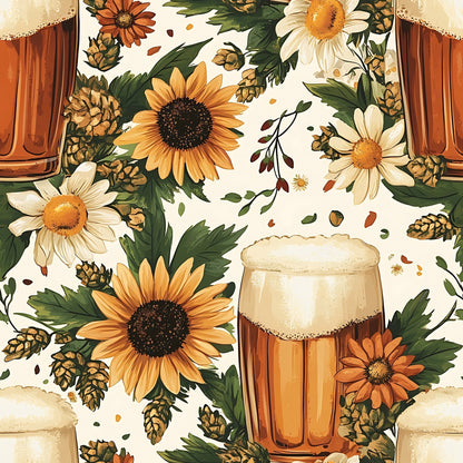 Brewery Blooms Pattern 18 Minky Fabric