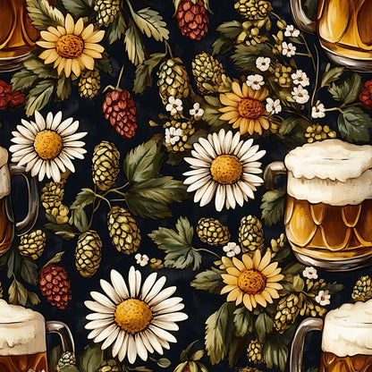 Brewery Blooms Pattern 4 Minky Fabric