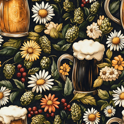 Brewery Blooms Pattern 5 Minky Fabric