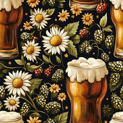 Brewery Blooms Pattern 7 Minky Fabric