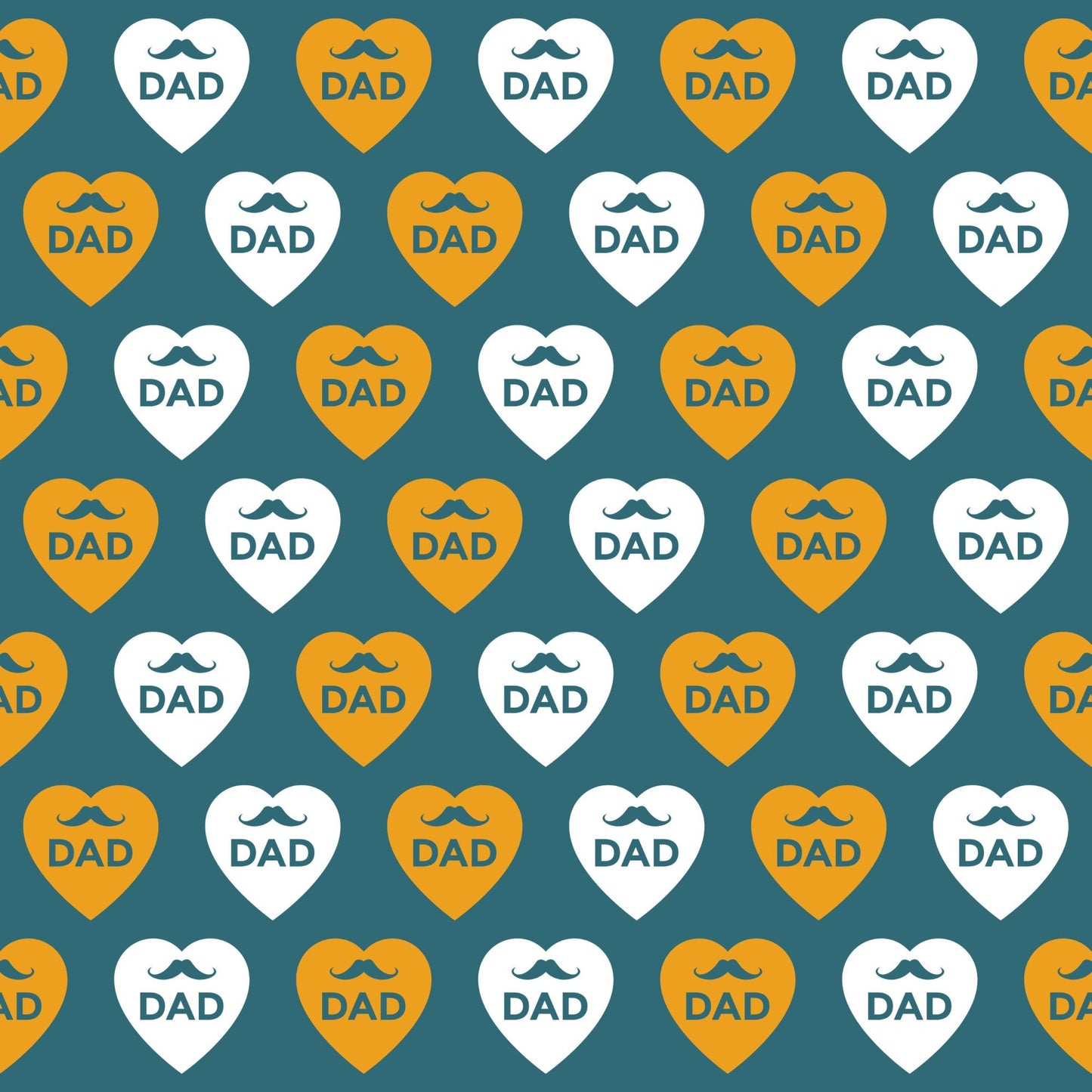 Best Dad Ever Fathers Day Pattern 2 Quilting Cotton Fabric