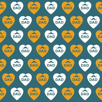 Best Dad Ever Fathers Day Pattern 2 Quilting Cotton Fabric