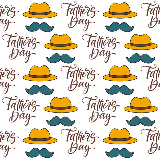 Best Dad Ever Fathers Day Pattern 5 Quilting Cotton Fabric