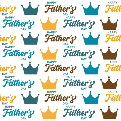 Best Dad Ever Fathers Day Pattern 8 Quilting Cotton Fabric