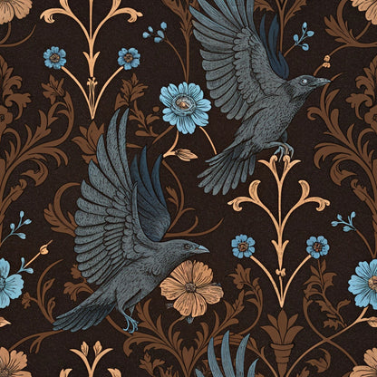 Gilded Falcons Pattern 12 Minky Fabric