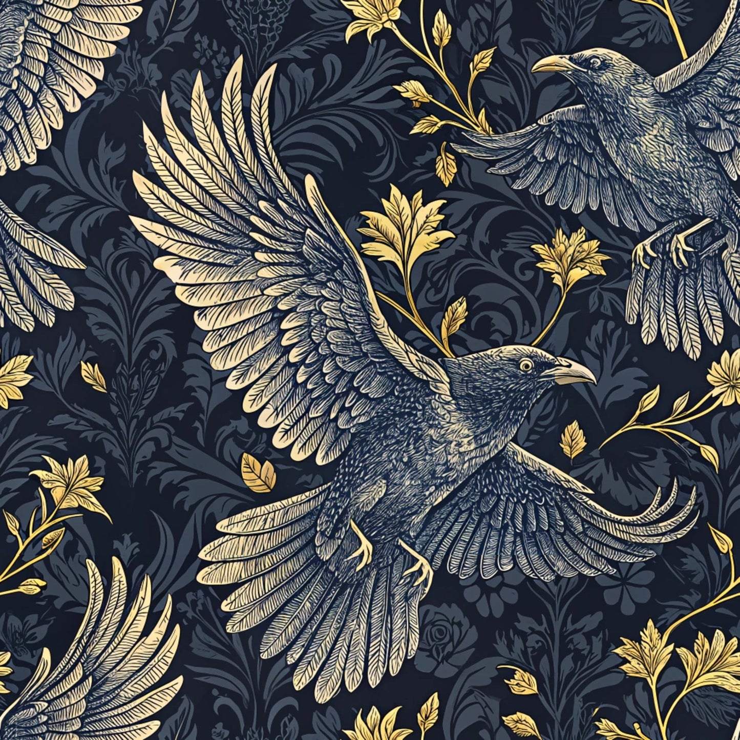 Birds of Prey Pattern 15 Quilting Cotton Fabric