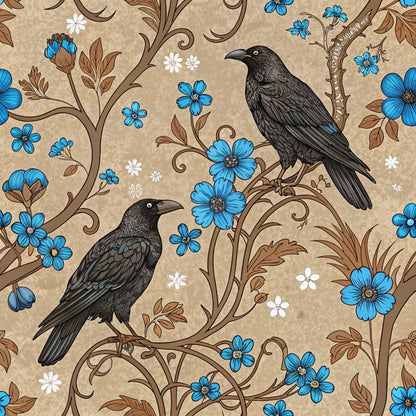 Gilded Falcons Pattern 1 Minky Fabric