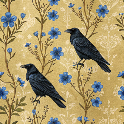 Gilded Falcons Pattern 20 Minky Fabric
