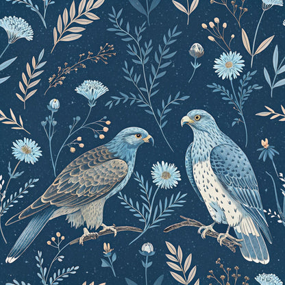 Gilded Falcons Pattern 21 Minky Fabric