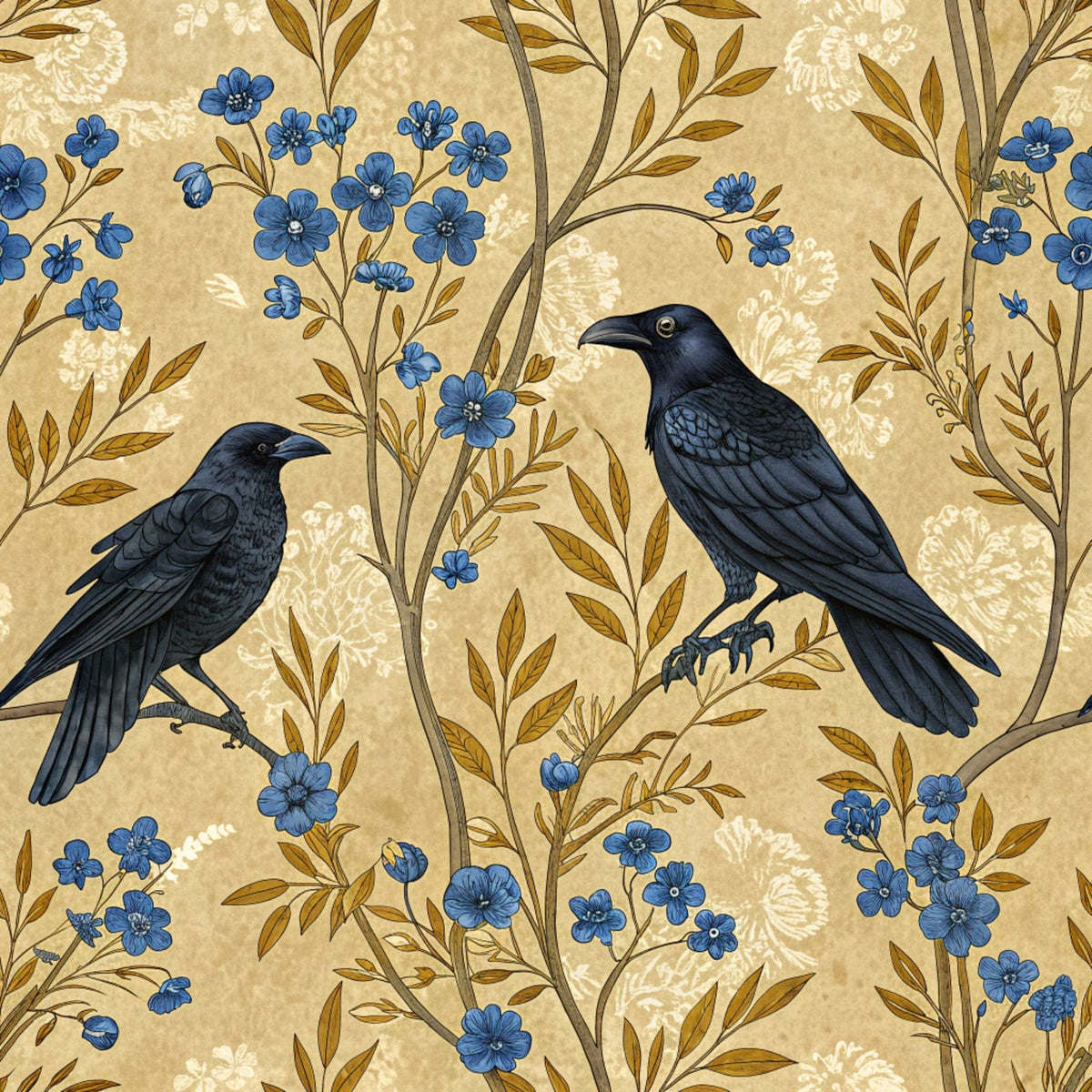 Gilded Falcons Pattern 22 Minky Fabric