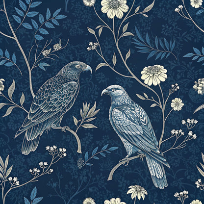 Gilded Falcons Pattern 23 Minky Fabric