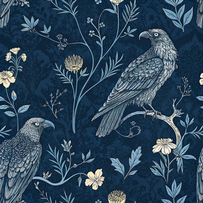 Gilded Falcons Pattern 24 Minky Fabric