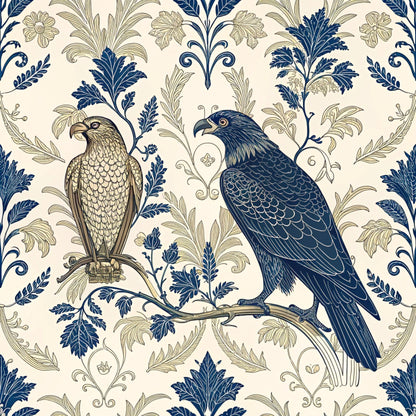 Gilded Falcons Pattern 3 Minky Fabric
