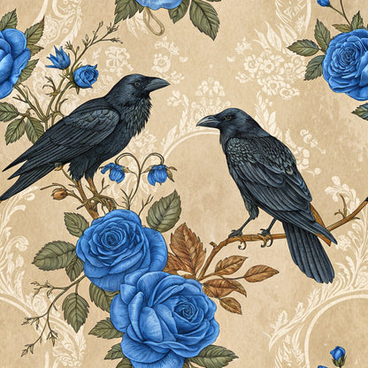 Gilded Falcons Pattern 7 Minky Fabric