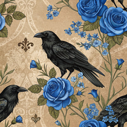 Gilded Falcons Pattern 8 Minky Fabric