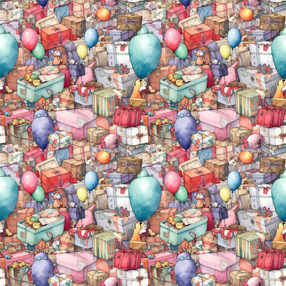 Birthday Bash Pattern 12 Quilting Cotton Fabric