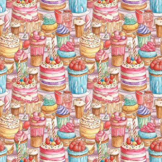 Birthday Bash Pattern 2 Quilting Cotton Fabric