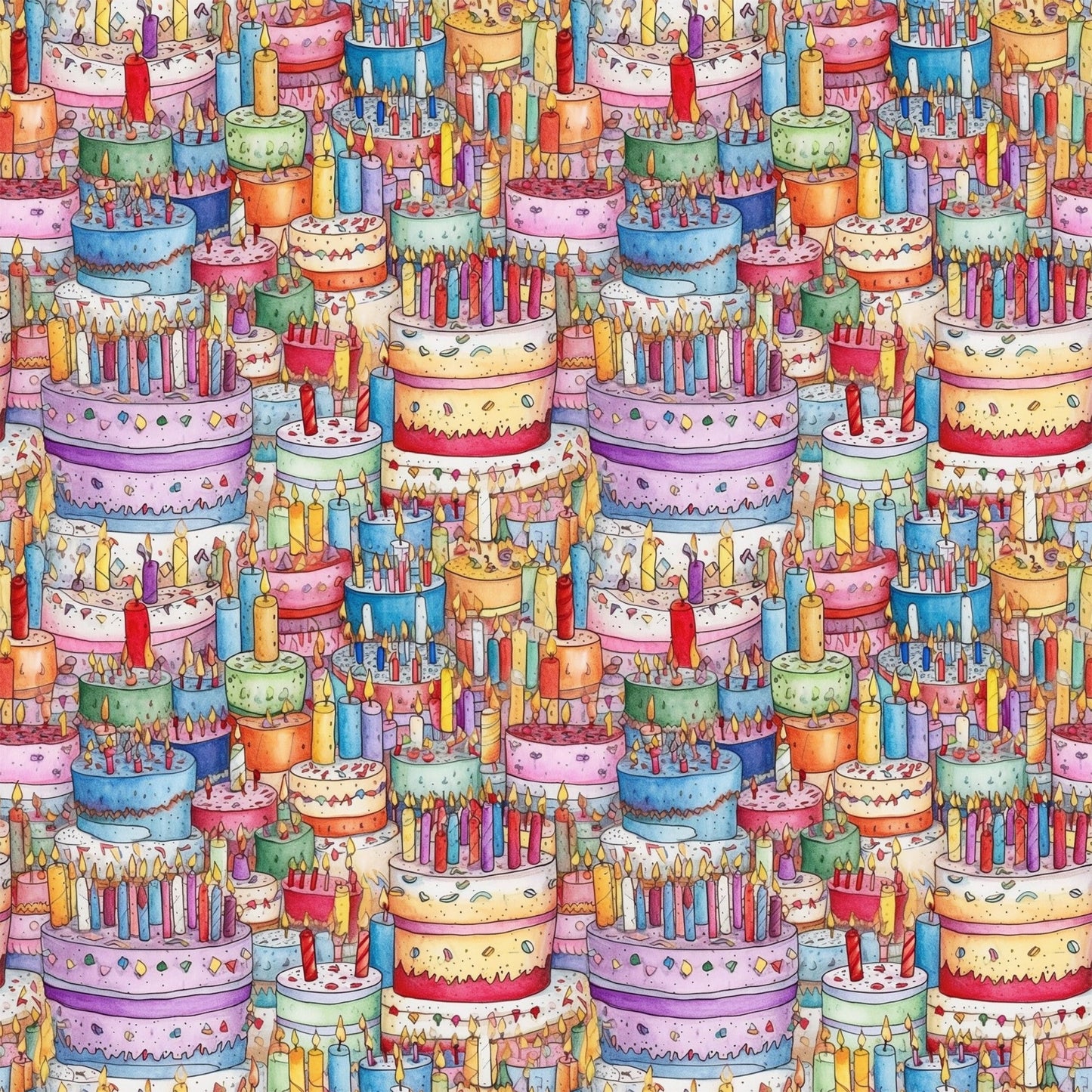 Birthday Bash Pattern 8 Quilting Cotton Fabric
