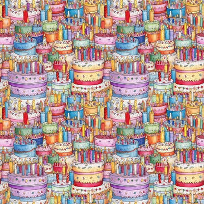 Birthday Bash Pattern 8 Quilting Cotton Fabric