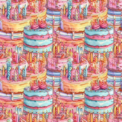 Birthday Bash Pattern 9 Quilting Cotton Fabric