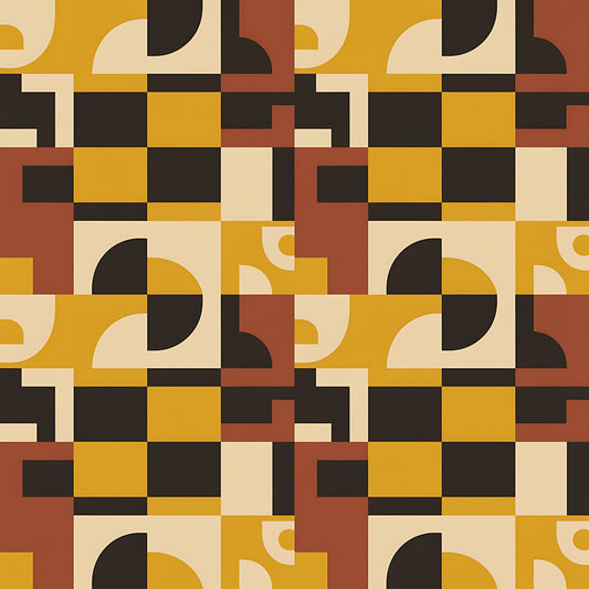 Black History Month Bauhaus Pattern 21 Quilting Cotton Fabric