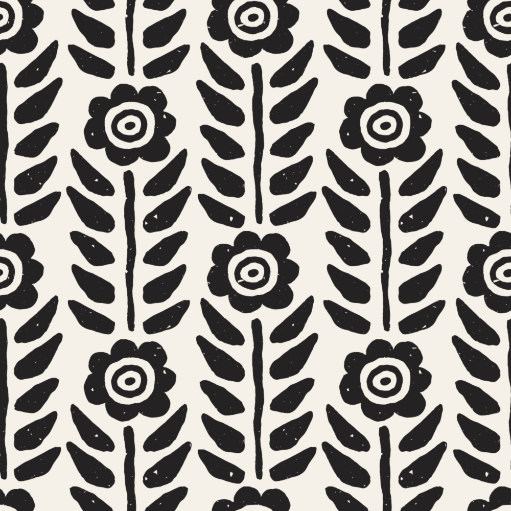 Ink Block Print Pattern 10 Minky Fabric