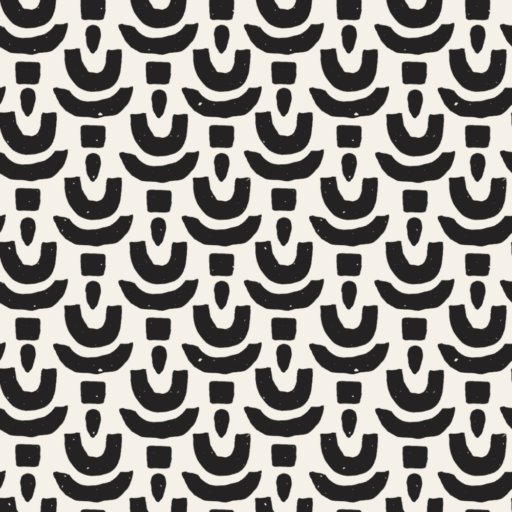 Ink Block Print Pattern 11 Minky Fabric