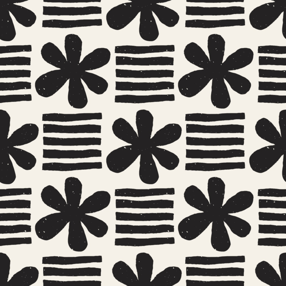 Ink Block Print Pattern 16 Minky Fabric