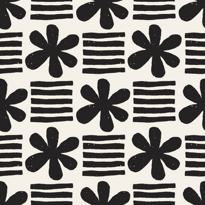 Ink Block Print Pattern 16 Minky Fabric