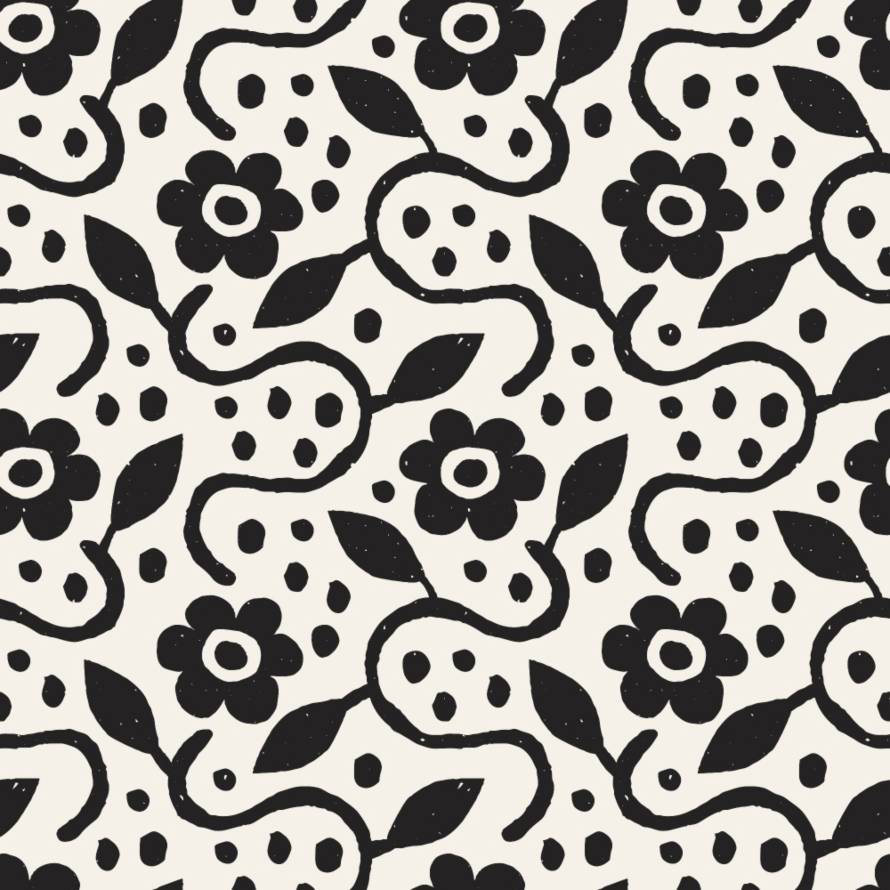 Ink Block Print Pattern 19 Minky Fabric