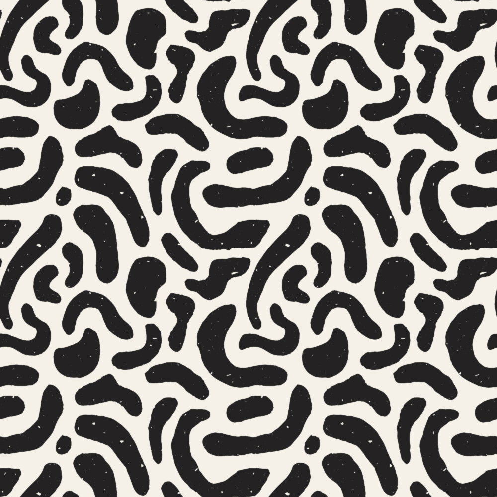 Ink Block Print Pattern 4 Minky Fabric