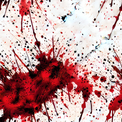 Scarlet Splash Pattern 2 Minky Fabric