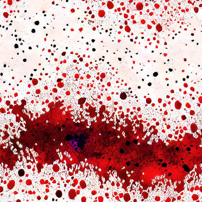 Scarlet Splash Pattern 4 Minky Fabric