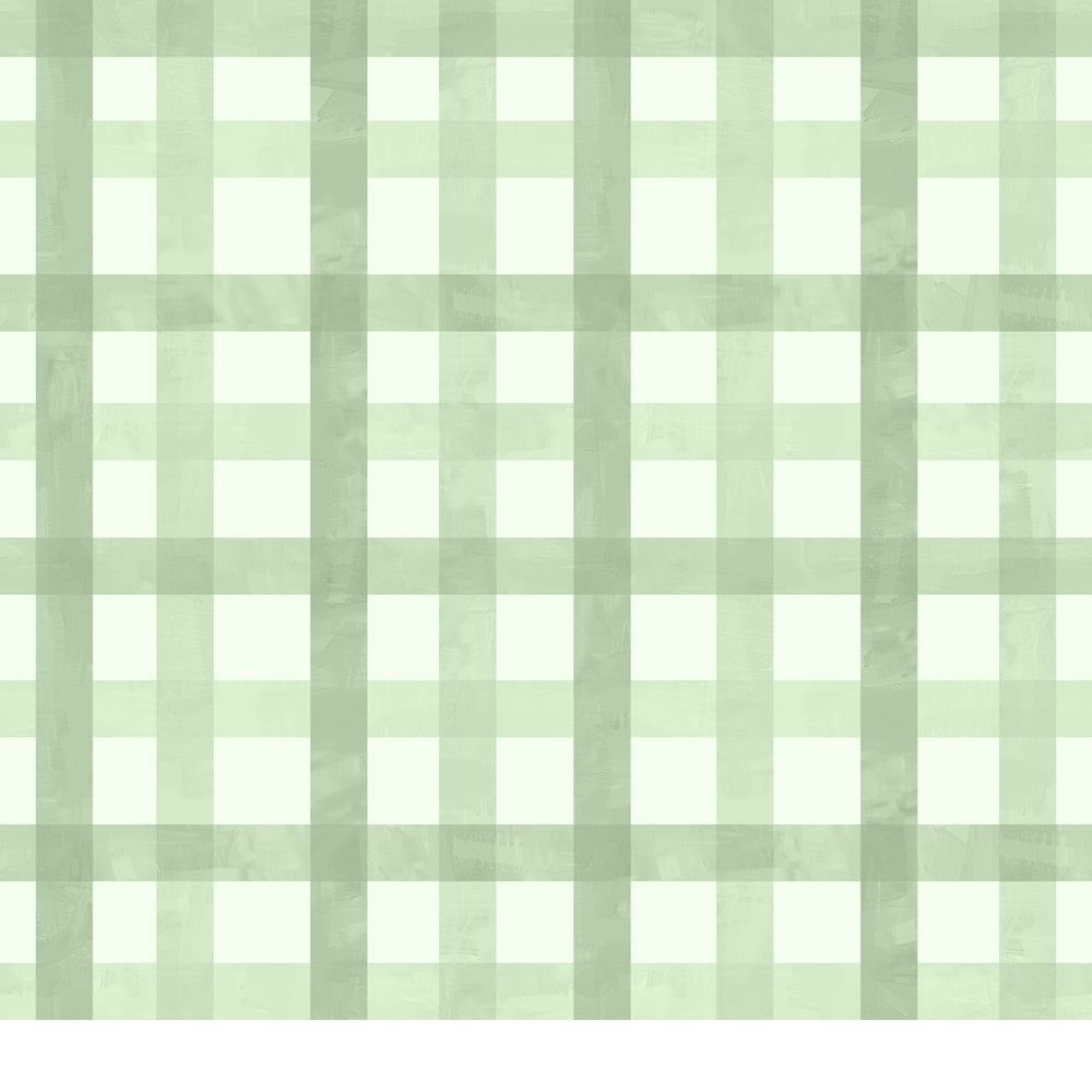 Bloom Time Blush Green Check Quilting Cotton Fabric
