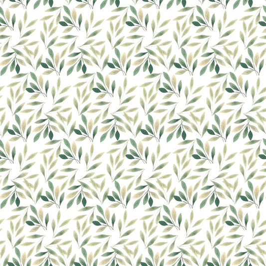 Bloom Time Leaves Pattern 3 Quilting Cotton Fabric