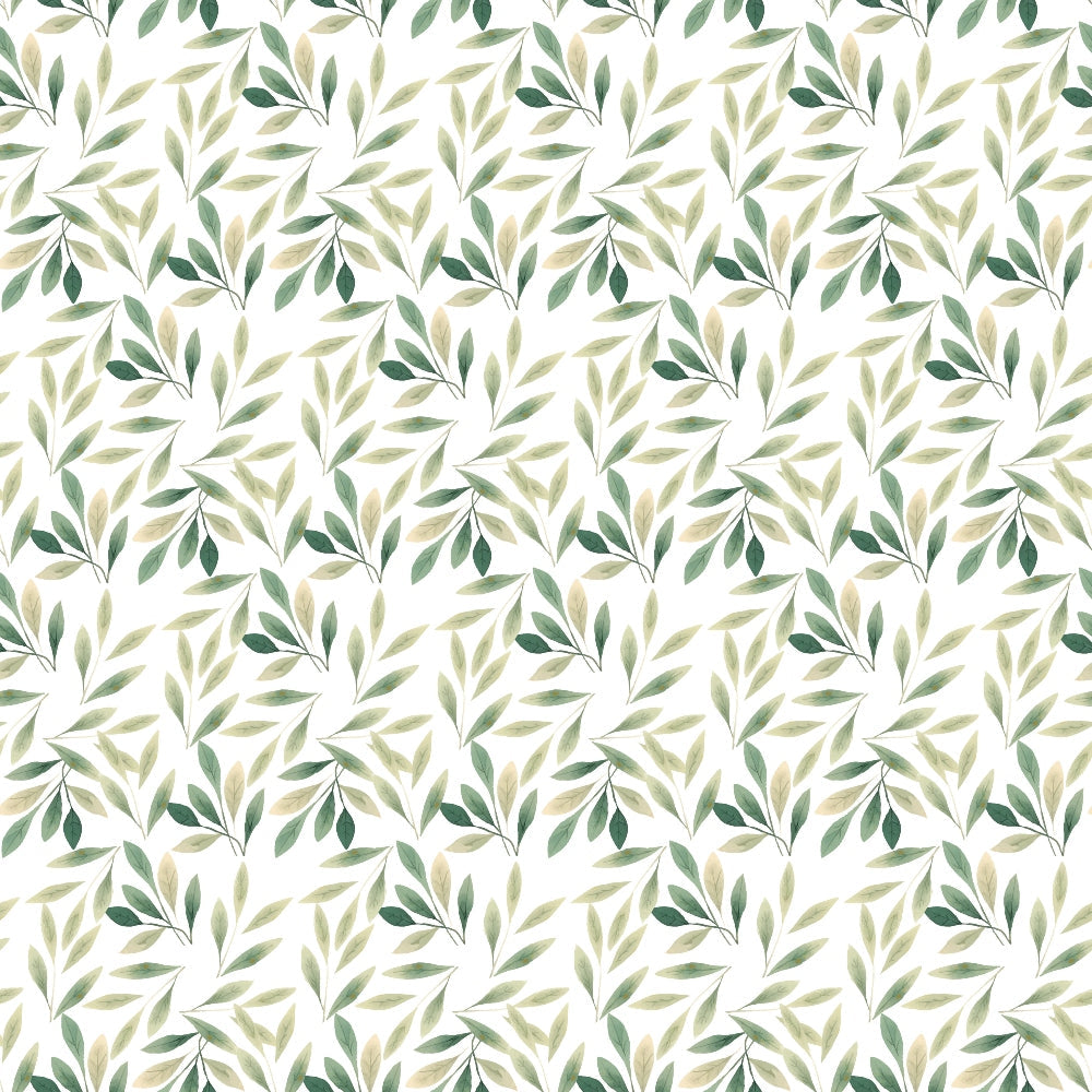 Bloom Time Leaves Pattern 3 Minky Fabric