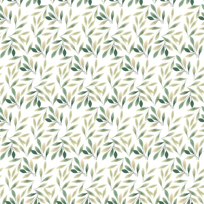 Bloom Time Leaves Pattern 3 Minky Fabric