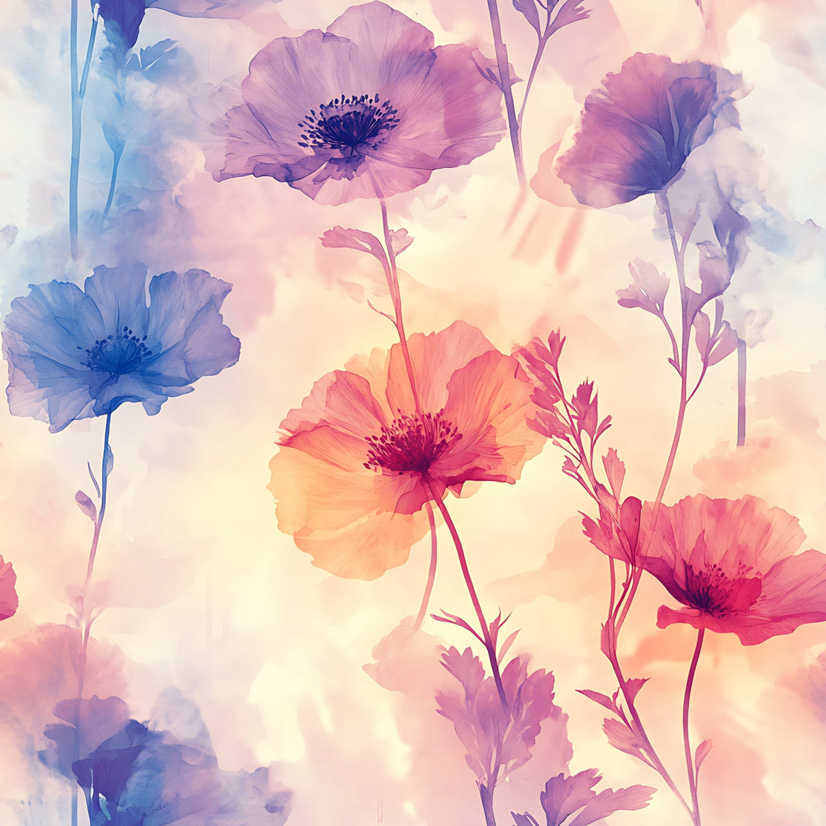 Petal Haze Pattern 14 Minky Fabric