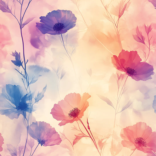 Blossom Mist Delight Pattern 15 Quilting Cotton Fabric
