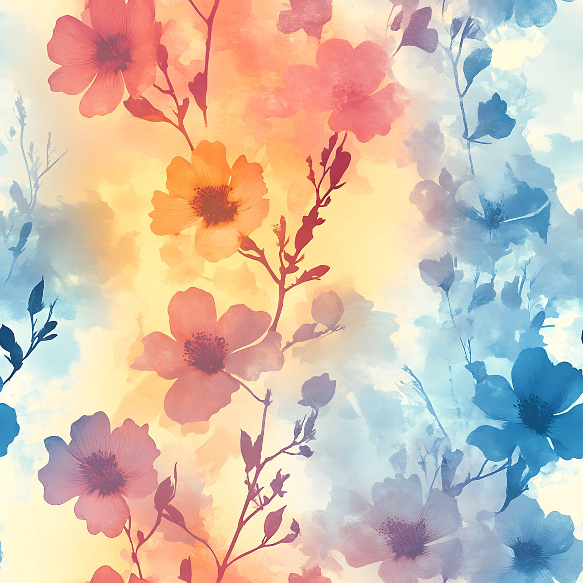 Petal Haze Pattern 3 Minky Fabric