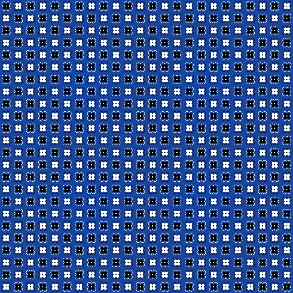 Cobalt Paisley Pattern 4 Minky Fabric